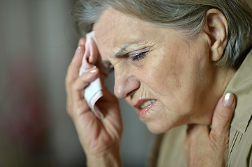 Image showing Woman with a handkerchief