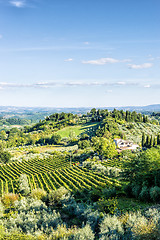 Image showing Landscape Tuscany near San Gimignano