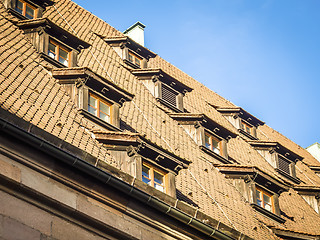 Image showing Roof of Nuremberg house