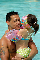 Image showing Happy father and daughter