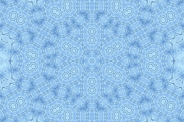 Image showing Blue background with abstract foam pattern