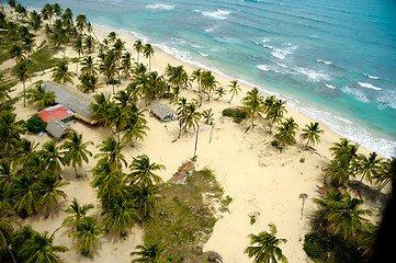 Image showing Above exotic beach