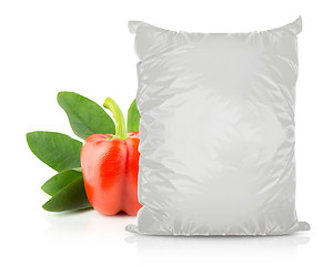 Image showing White Blank Foil Food Bag