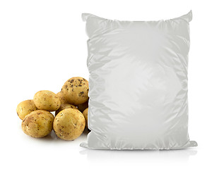 Image showing White Blank Foil Food Bag