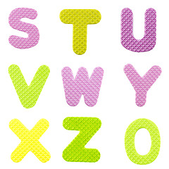 Image showing Letters from S to Z