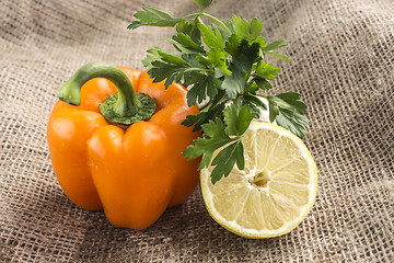 Image showing Orange sweet pepper 