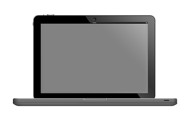 Image showing Laptop with blank screen