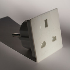 Image showing British plug socket