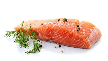 Image showing fresh raw salmon