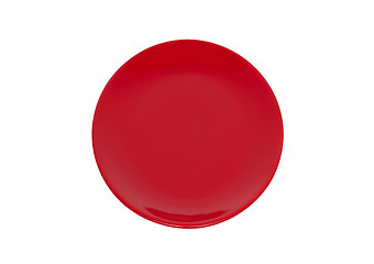 Image showing Red plate