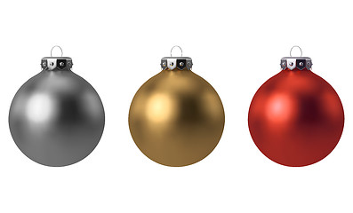 Image showing Christmas ball set