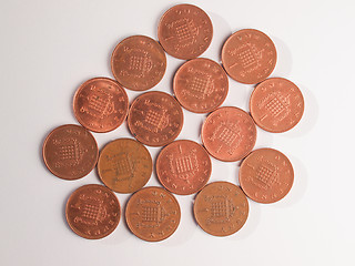 Image showing One Penny coins