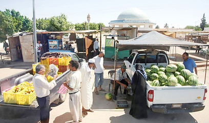Image showing Street market in Bir Al Huffay