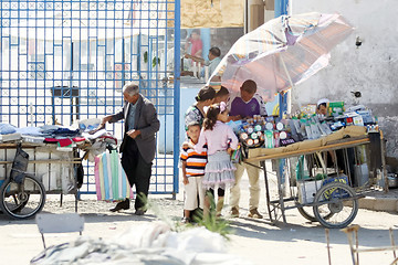 Image showing Sellers on the street