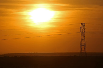 Image showing Power transmission tower