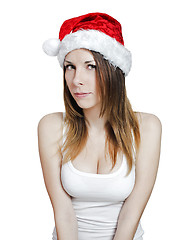 Image showing Young pretty christmas girl