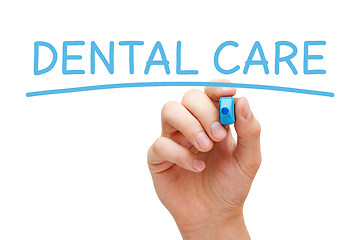 Image showing Dental Care Blue Marker