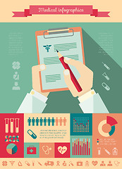 Image showing Medical Infographic Template.