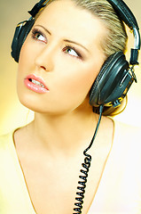 Image showing Sexy Girl with headphones