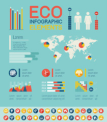 Image showing Ecology Infographic Template.