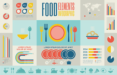 Image showing Food Infographic Template.