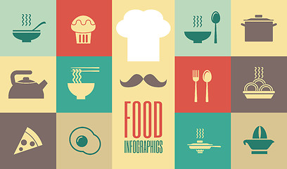 Image showing Food Infographic Template.