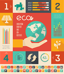 Image showing Ecology Infographic Template.