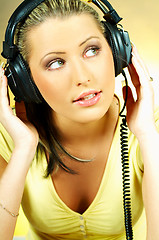 Image showing Sexy Girl with headphones