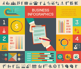 Image showing Business Infographic Template.