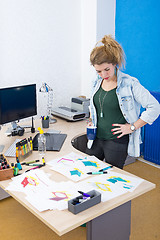 Image showing Creative designer at work