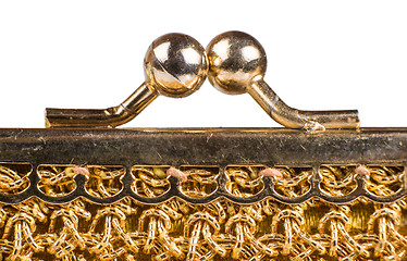 Image showing Shiny ornaments on handbag