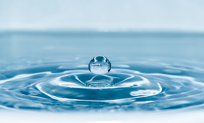 Image showing Drop in water