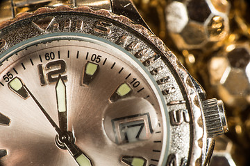 Image showing Shiny gold color watch