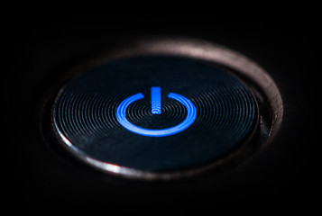 Image showing Start button with light