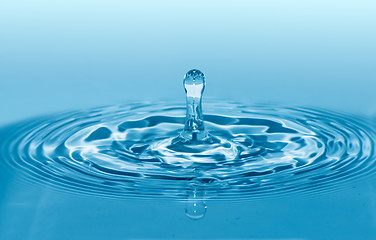 Image showing Drop in water