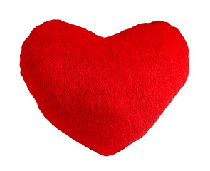 Image showing Red plush heart