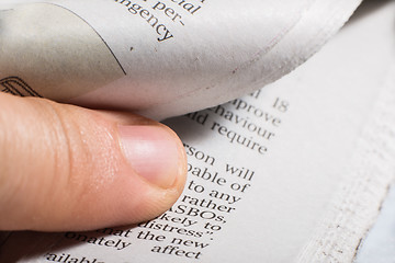 Image showing Pile of newspapers