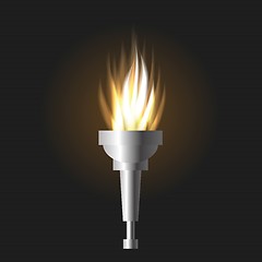 Image showing burning torch