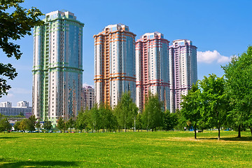 Image showing Modern apartment buildings