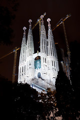 Image showing Sagrada Familia in Barcelona