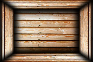Image showing brown wood finished interior background