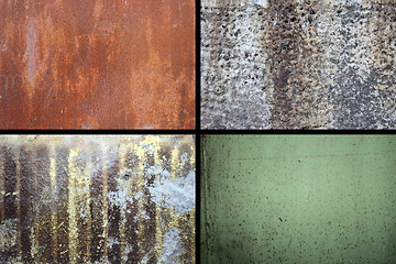 Image showing collection of rusty textures