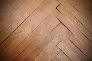 Image showing real scratched old parquet