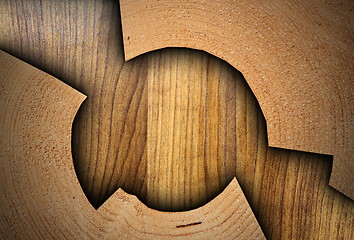 Image showing cracked wood stump texture