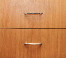 Image showing detail of two drawers