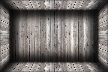 Image showing damaged wooden indoor background