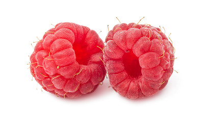 Image showing Fresh raspberries