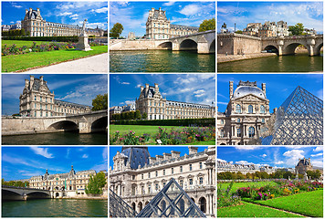 Image showing Louvre museum in Paris