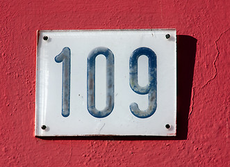 Image showing house number sign