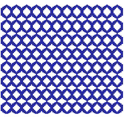 Image showing pattern from blue ornament